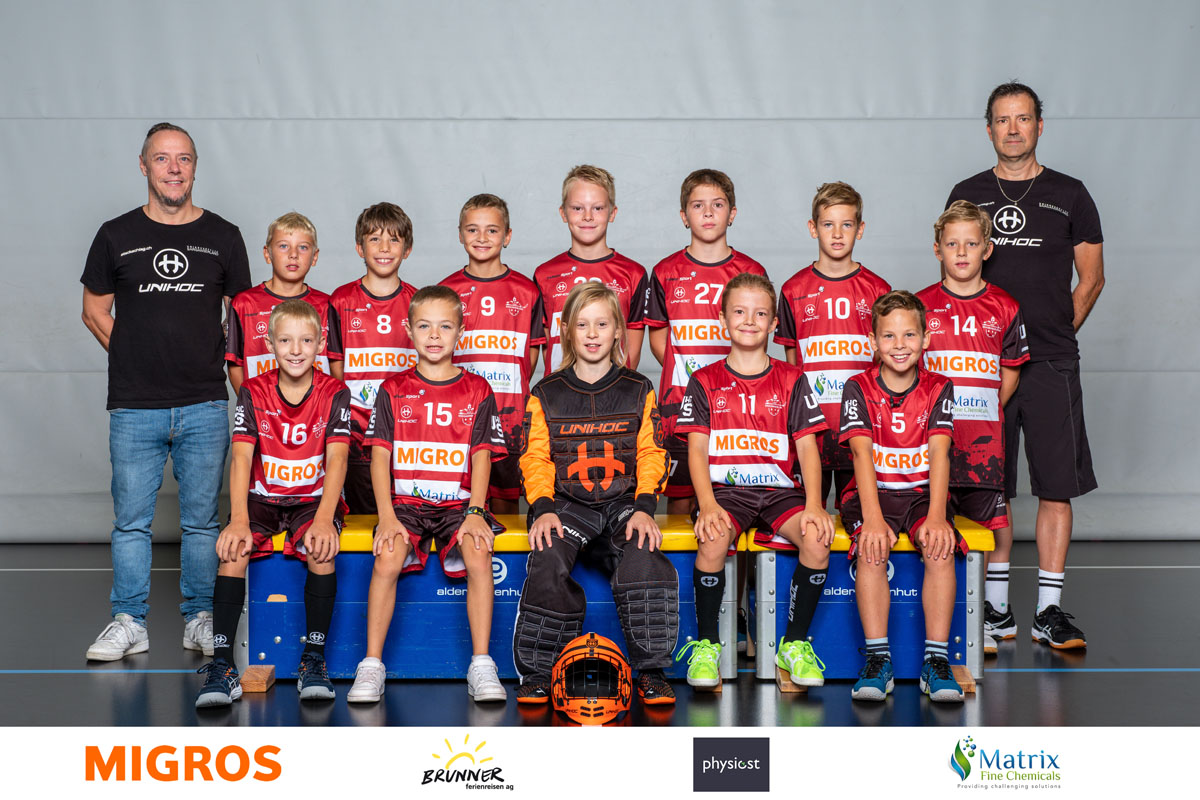 Junioren D rot_UHC Sarganserland_Saison 2022-2023